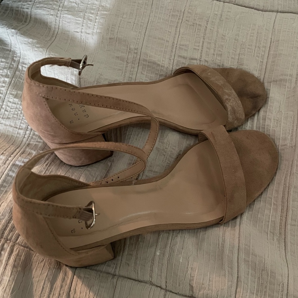 A new day tan heel sandals